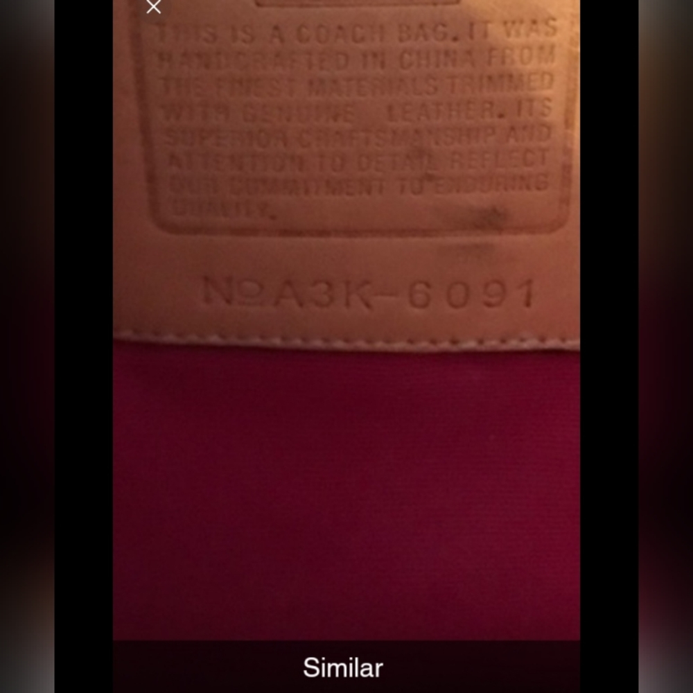 ISO - In search of this pink cc coach purse with white leather trim and clasp. - Picture 3 of 4